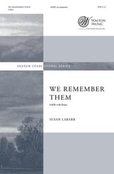 We Remember Them SATB choral sheet music cover